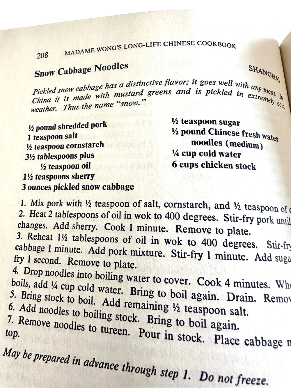 Long-Life Chinese Cookbook - Red Cover
